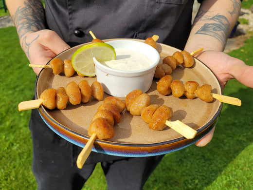 Rezept: Fingerfood mit Rote Bete Gnocchi und Dip