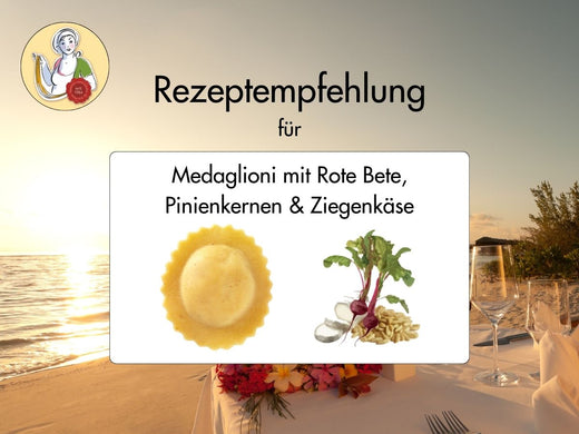 Rezept für Medaglioni mit Rote Bete & Ziegenkäse