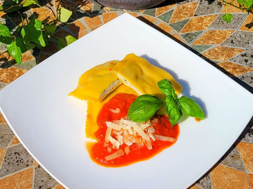 Rezept Gefüllte Nudeln mit Tomatensoße