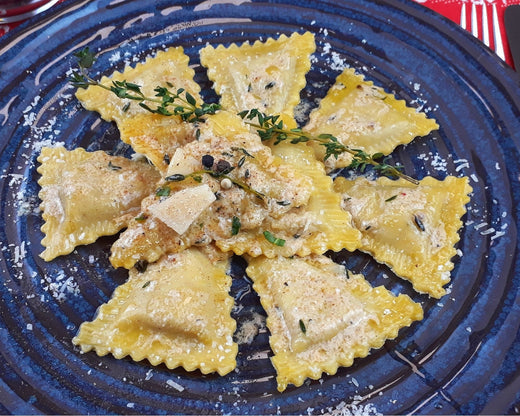 Rezept: Trigoni mit Trüffel-Füllung al Timo