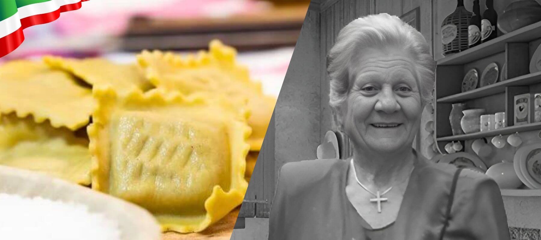 Frische Pasta gefüllte Nudeln aus der Pastamanufaktur