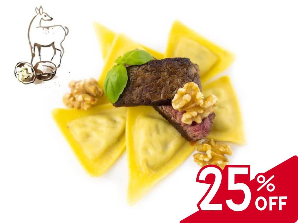 Trigoni mit Rehfleisch & Walnuss-Füllung, 500g