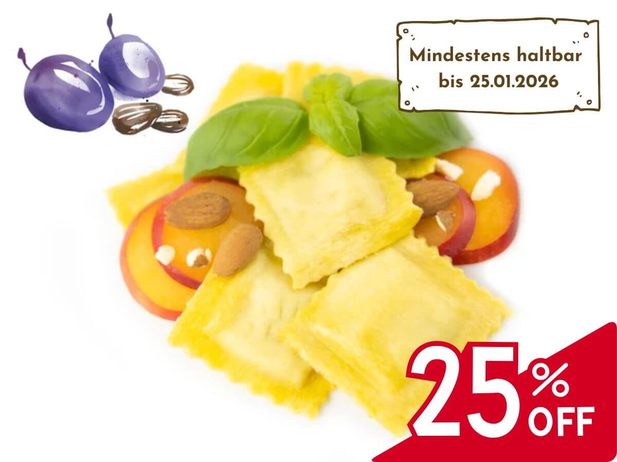 Agnolotti mit Pflaumen- & Mandel-Füllung, 500g