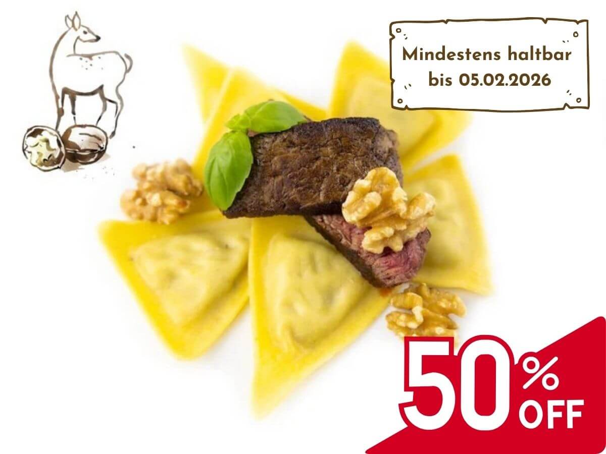 Trigoni mit Rehfleisch & Walnuss-Füllung, 500g