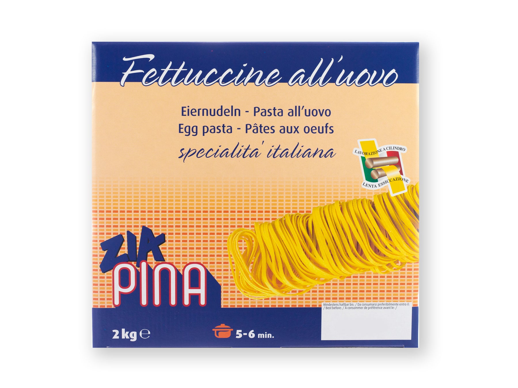 Fettuccine mit Ei (3 mm), luftgetrocknete Pasta