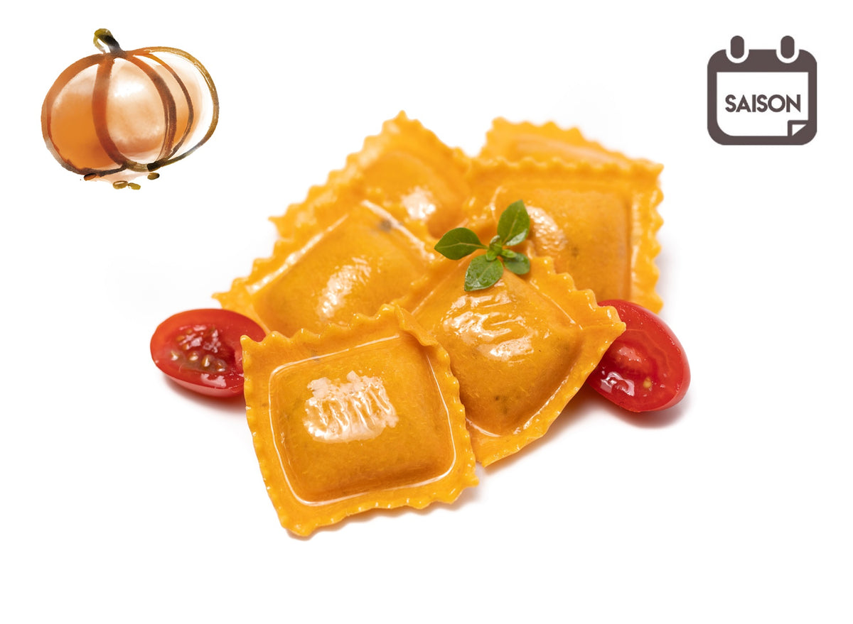 Agnolotti mit Muskat-Kürbis und gerösteten Kürbiskernen