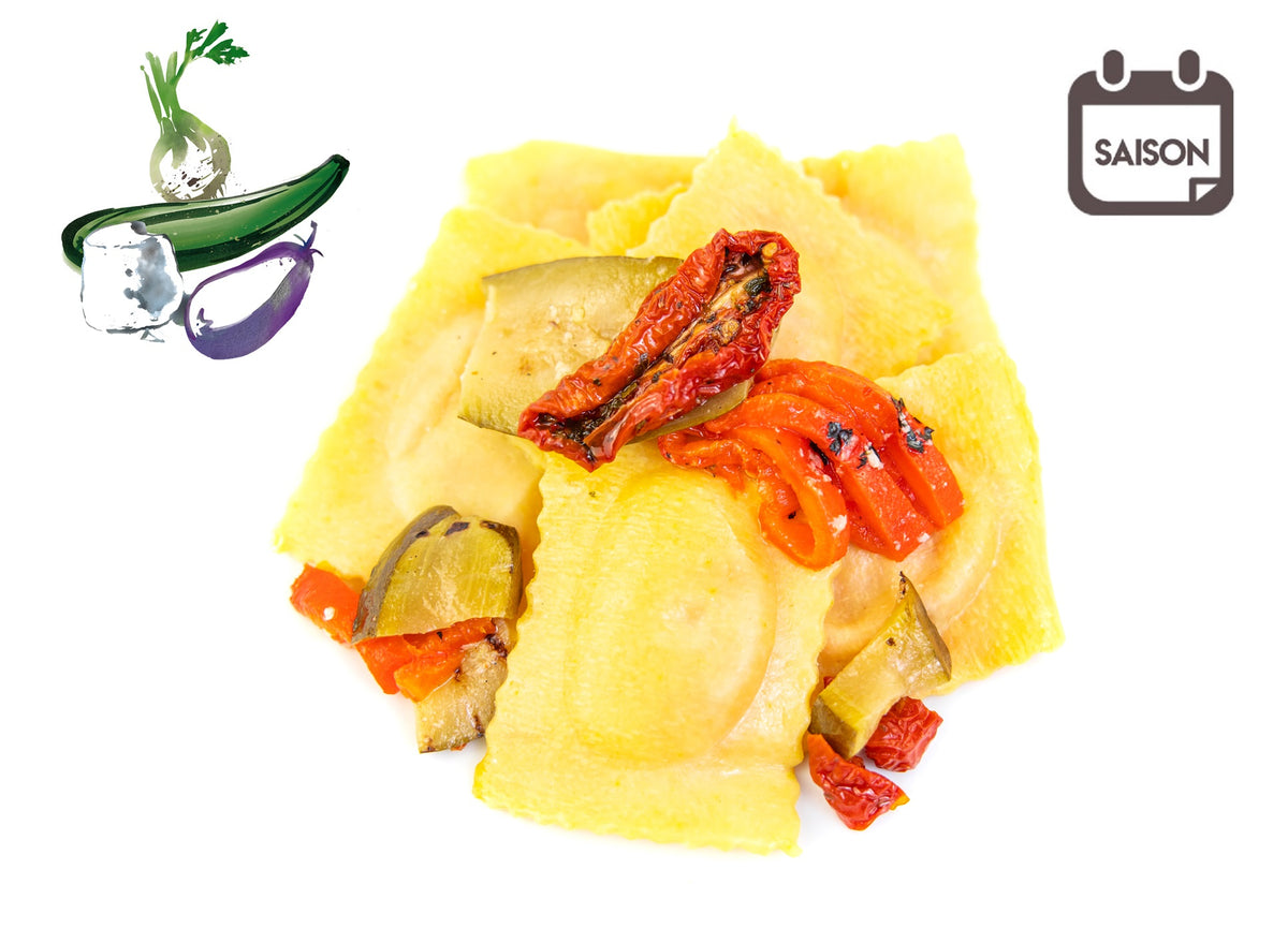 Quadri mit mediterraner Gemüse- & Frischkäse-Füllung