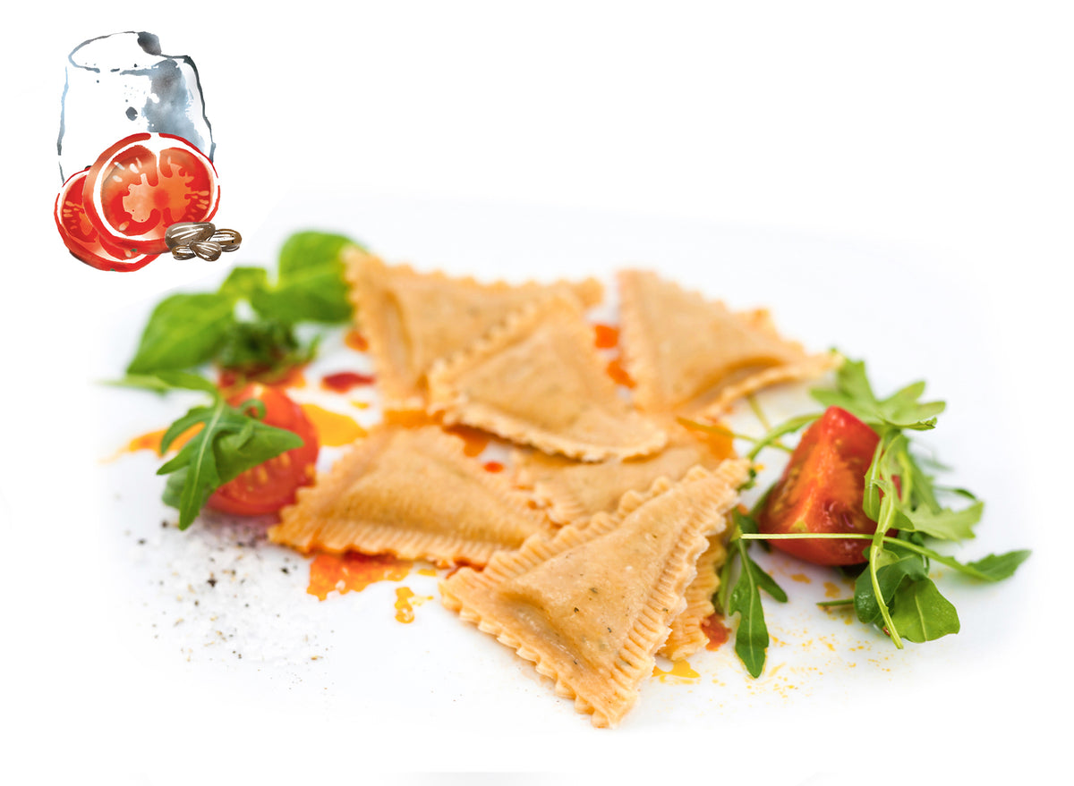 Triangoli mit Tomatenpesto-Füllung