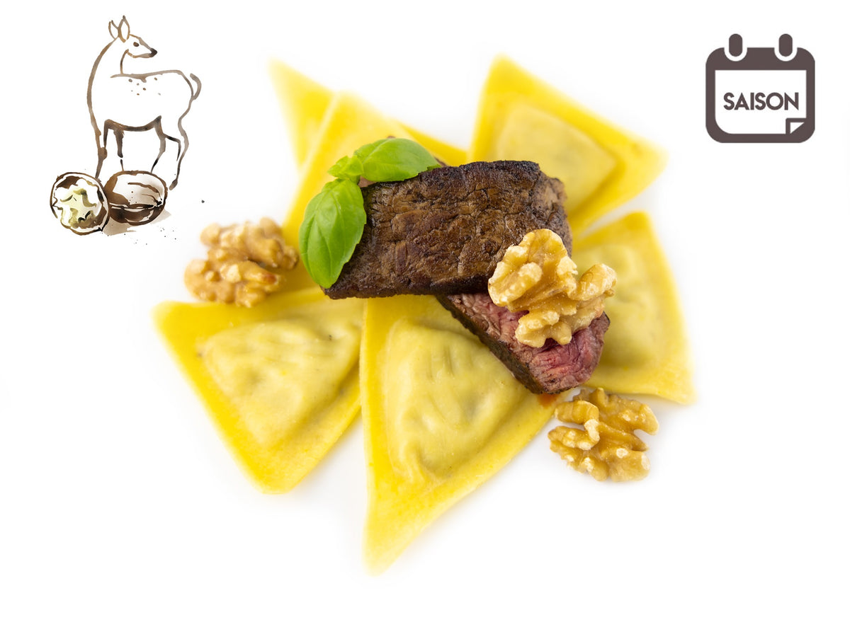 Trigoni mit Rehfleisch & Walnuss-Füllung