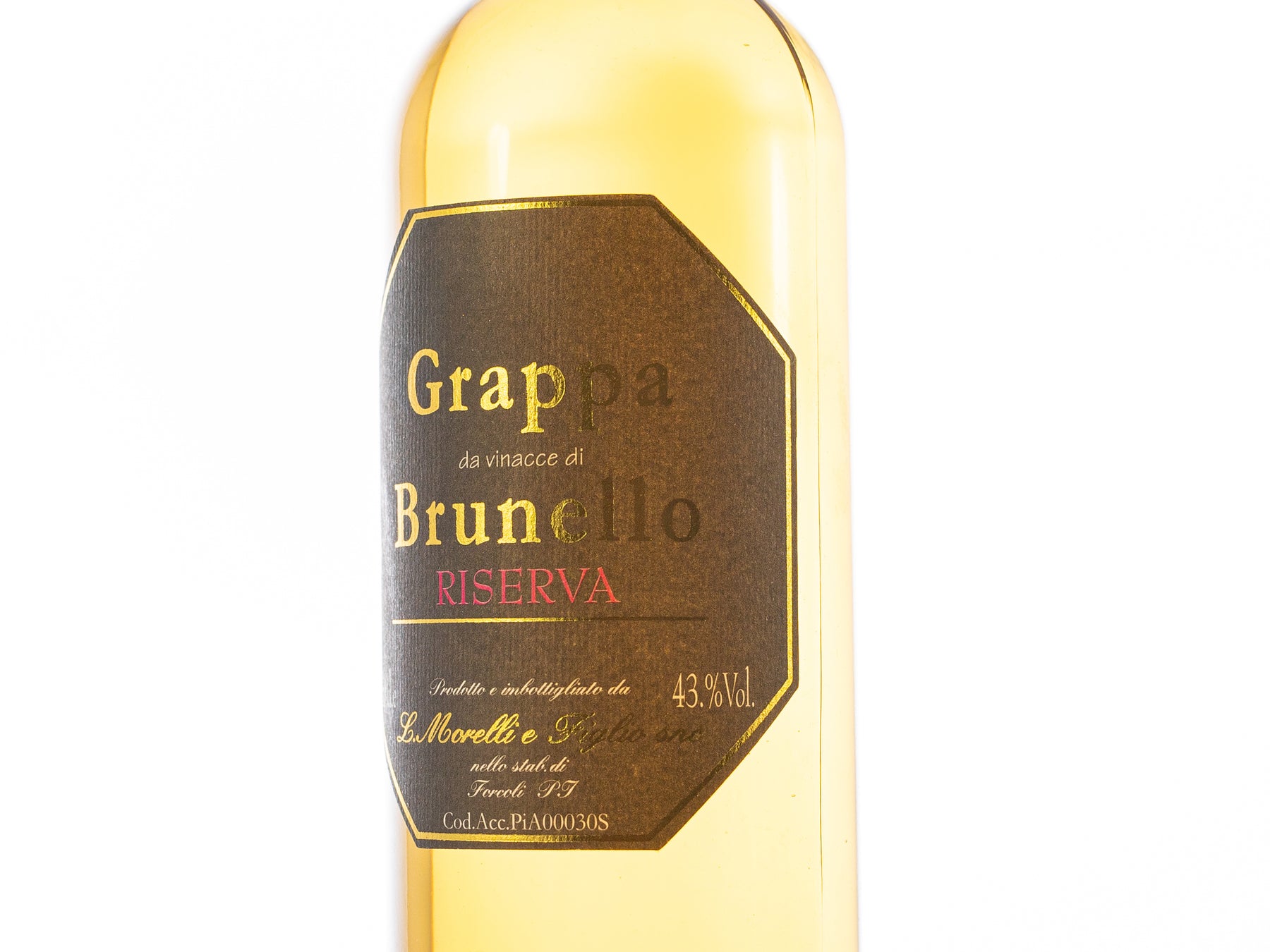Grappa Brunello Riserva, 0,5 l, 40 % (Morelli)