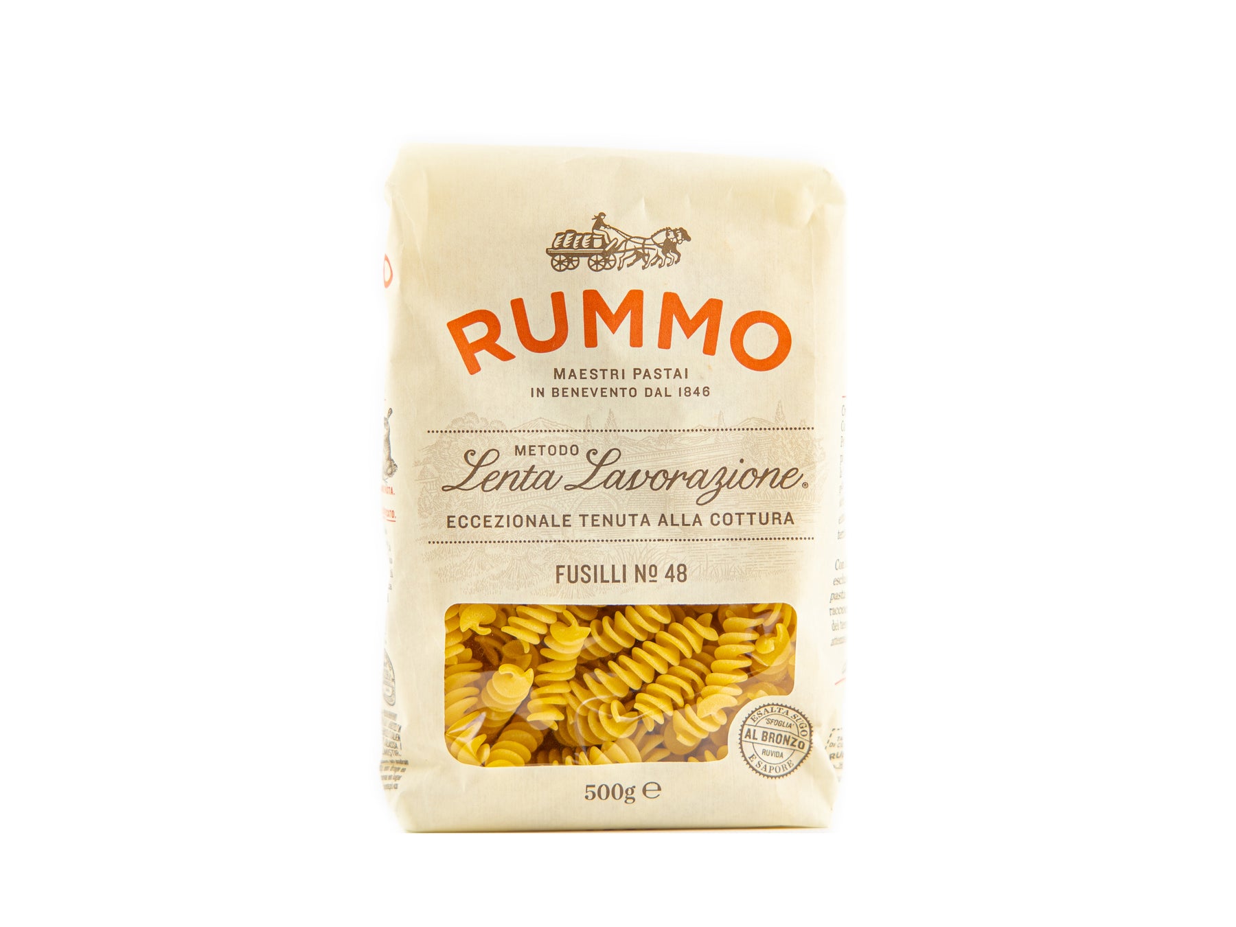 Rummo Fusilli N°48, Hartweizengrießnudeln vegan