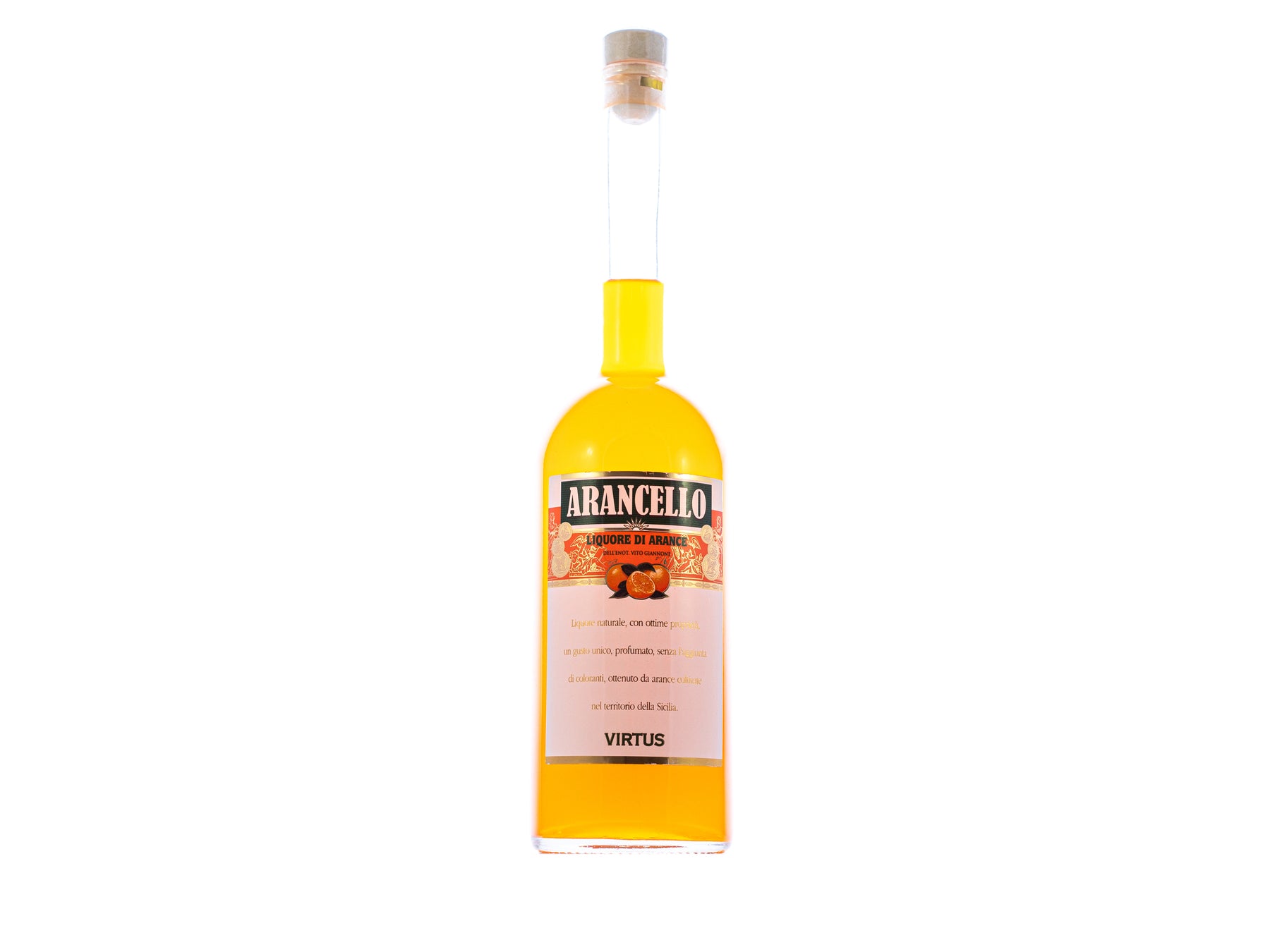 Orangen-Likör "Arancello" aus Sizilien, 0,7 l (Virtus)