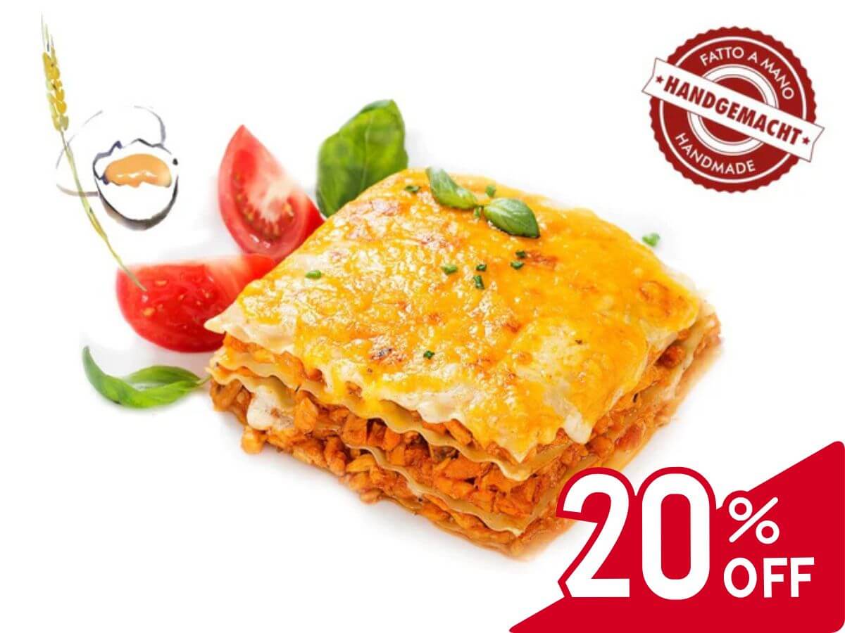 Frische Lasagne-Platten, handgemacht, 500g