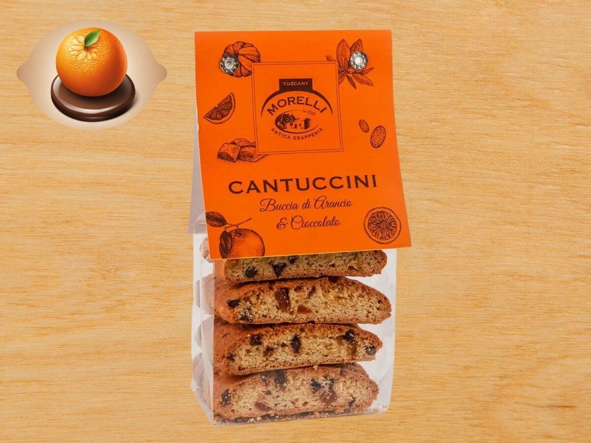 Cantuccini mit Orange & Schokolade