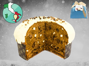 Panettone Vivace aus Sizilien mit dreierlei Schokolade - aufgeschnitten