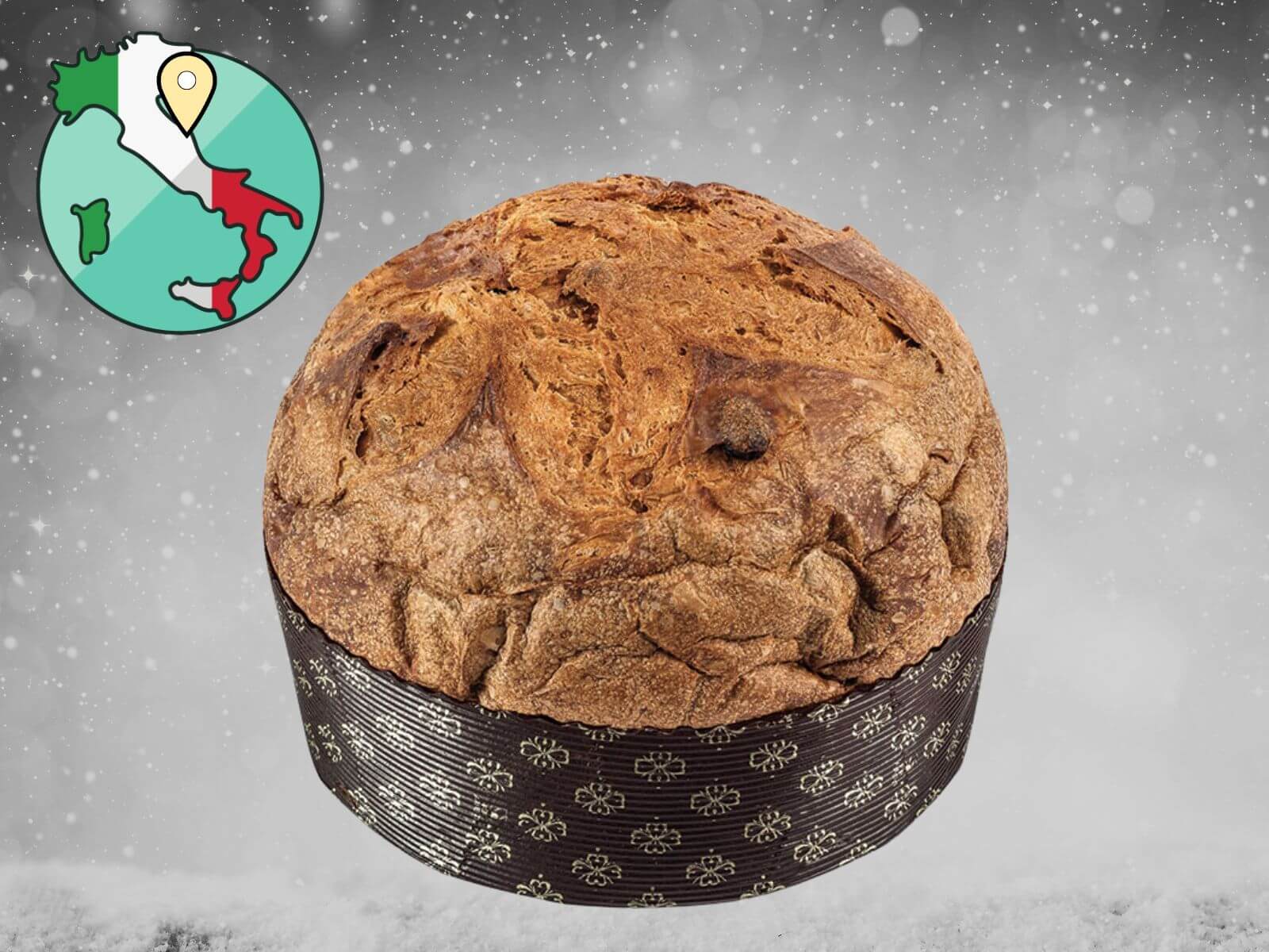 Handgemachter Panettone mit Karamellstückchen