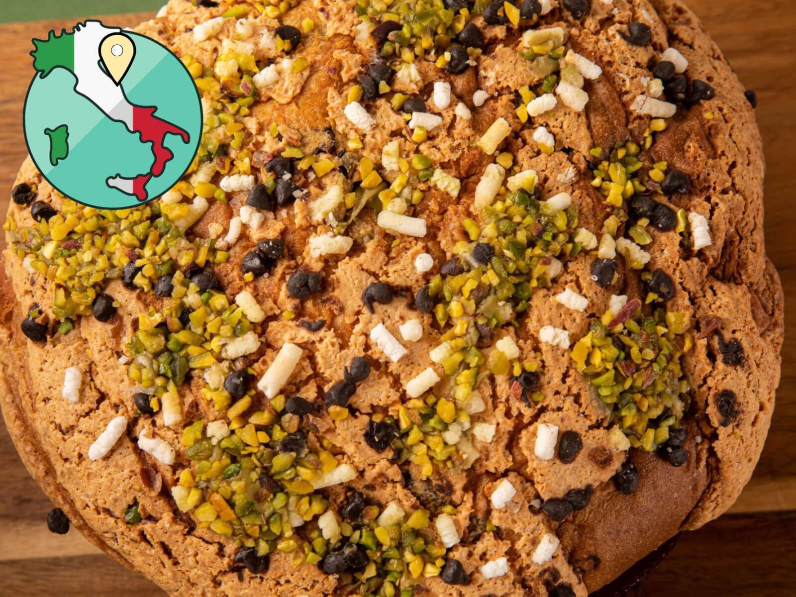 Panettone mit Pistaziencreme aus Ancona