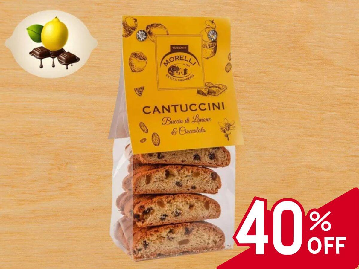 Cantuccini mit Zitrone & Schokolade
