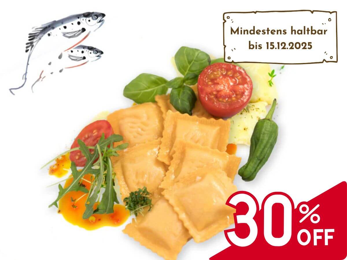 Agnolotti mit Räucherlachs-Füllung, 500g