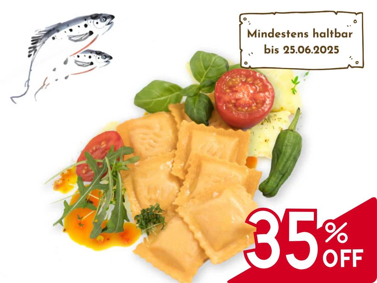 Agnolotti mit Räucherlachs-Füllung, 500g
