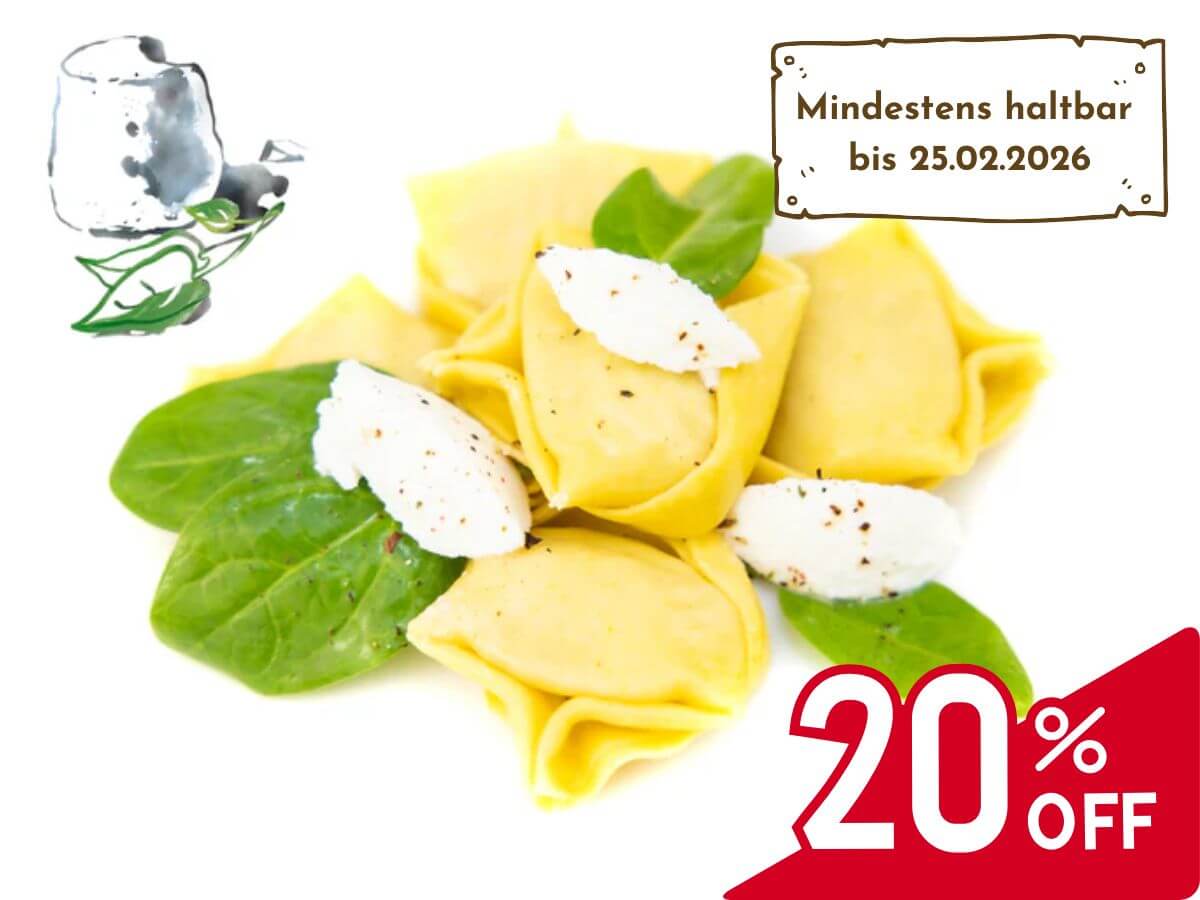 Tortellacci mit Ricotta & Spinat-Füllung, 500g