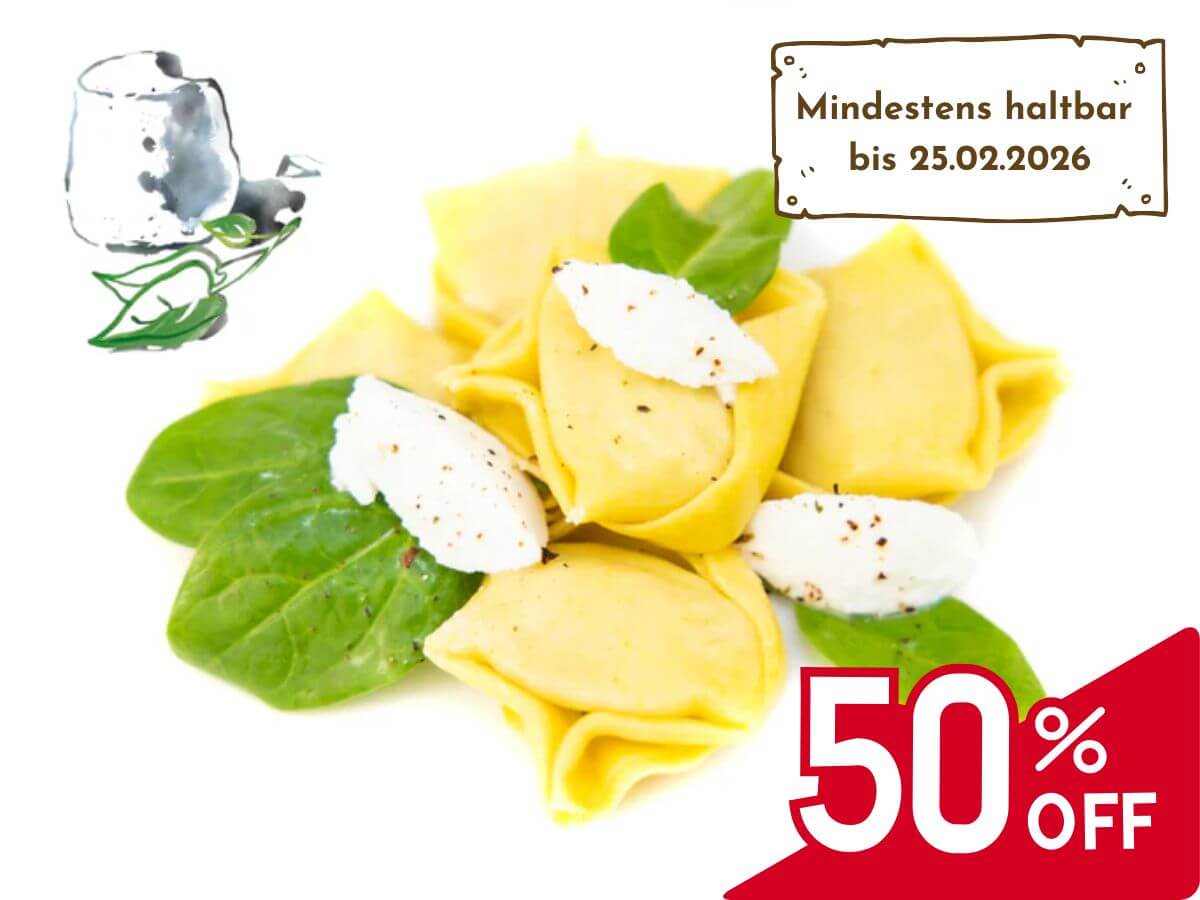 Tortellacci mit Ricotta & Spinat-Füllung, 500g