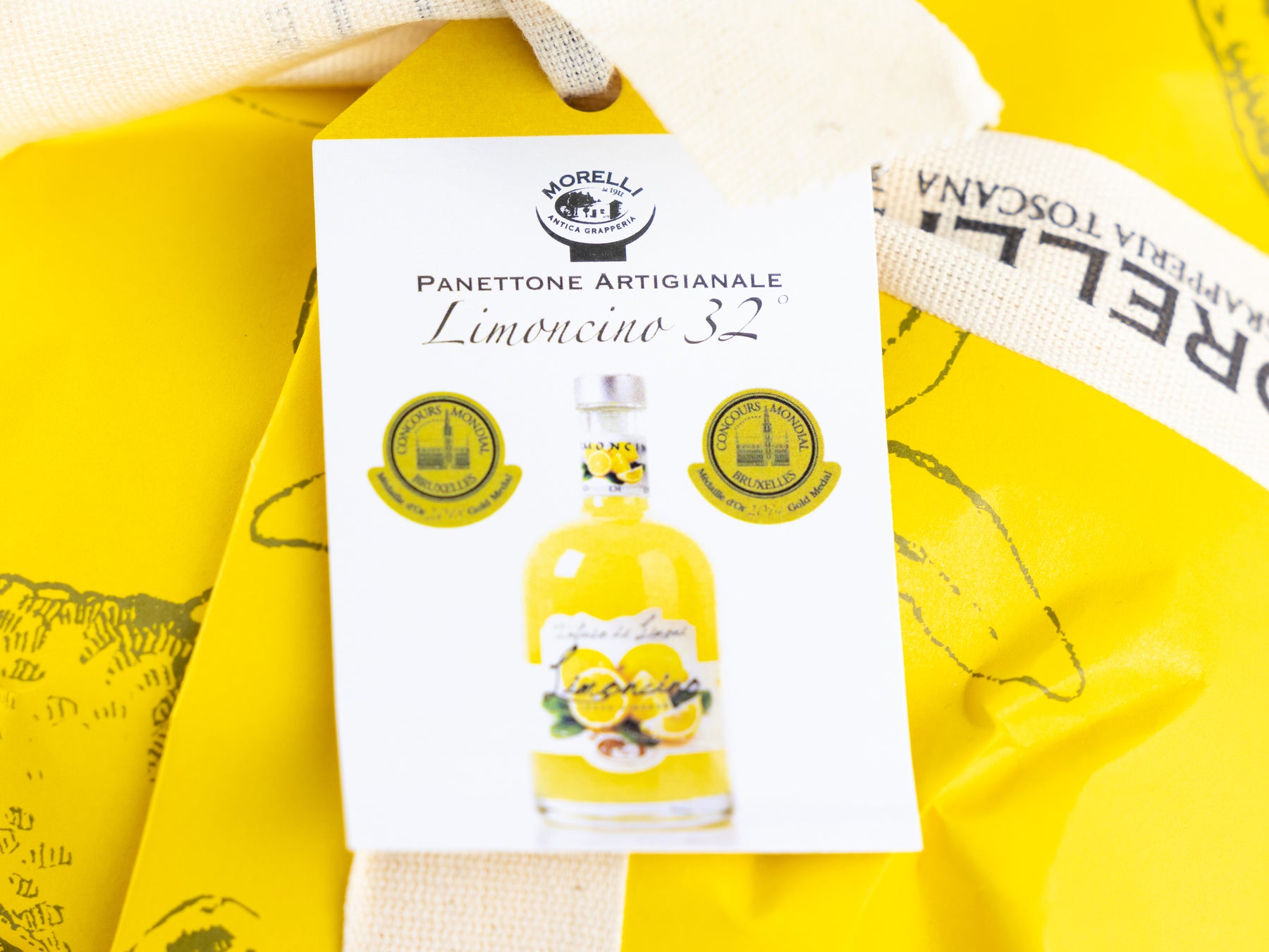 Panettone al Limoncino - Handverpackt zum Verschenken, 750g