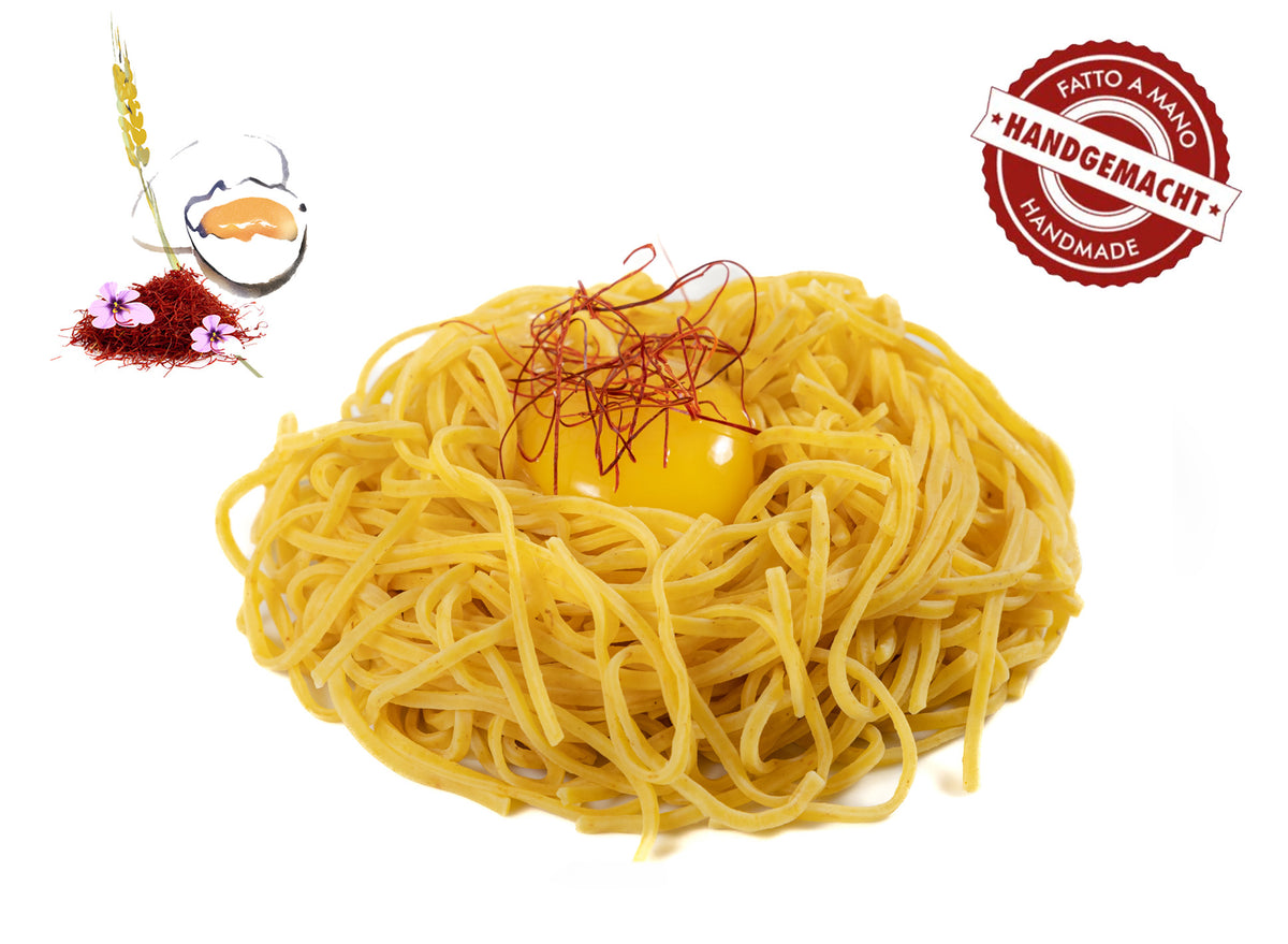 Tagliolini Bandnudeln mit Ei & Safran, 2 mm, 500g