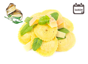 Medaglioni mit Bergbauernkäse- & Spinat-Füllung