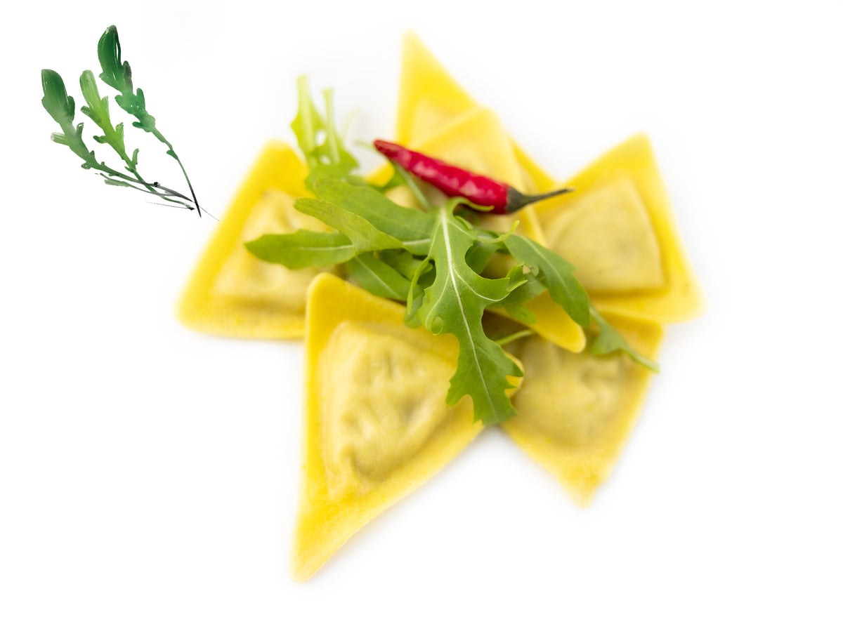 Trigoni mit Rucola-Füllung