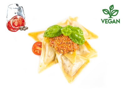 Trigoni mit Tomatenpesto & BIO-Tofu (VEGAN)