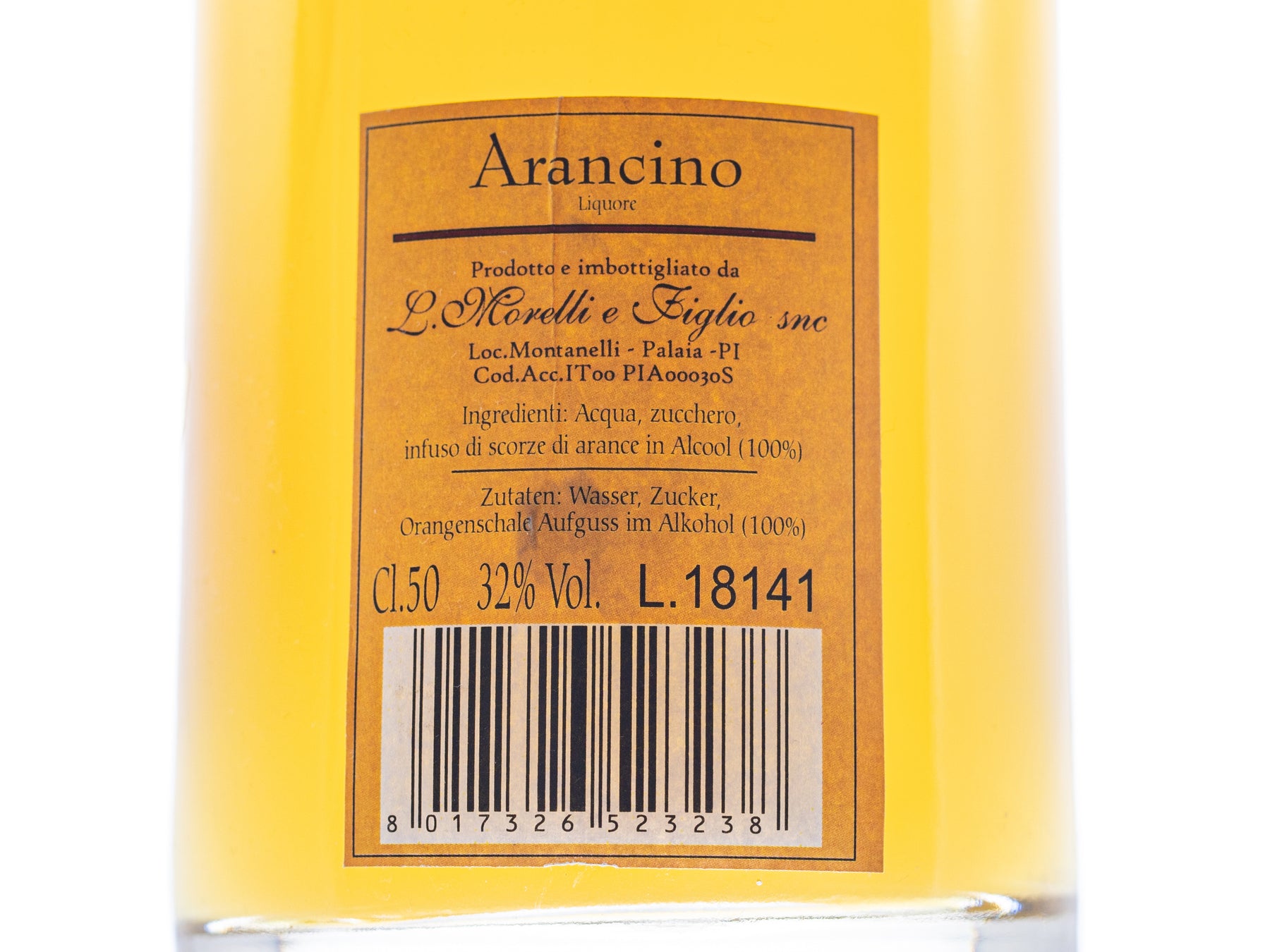 Orangen-Likör "Arancino" aus der Toskana (Morelli)