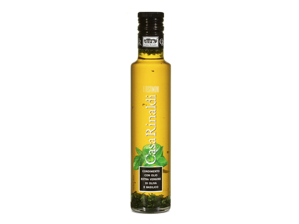 Natives Olivenöl Extra, aromatisiert mit Basilikum, 250 ml