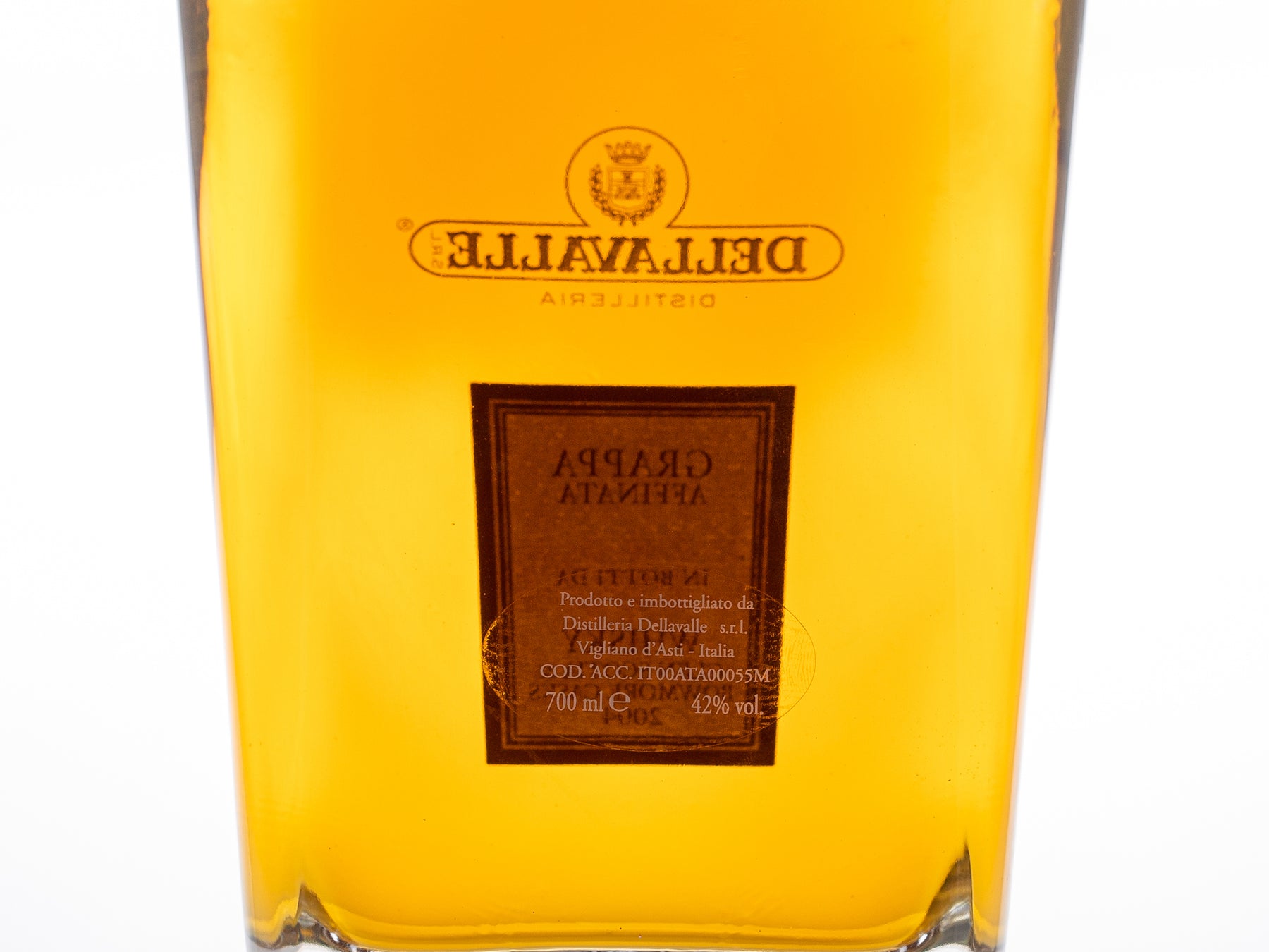 Grappa Affinata in Botti da Whisky, 0,7 l, 42 % (Dellavalle)