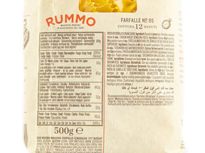 Rummo Farfalle N°85, Nudeln aus Hartweizengrieß ohne Ei (vegane Pasta)