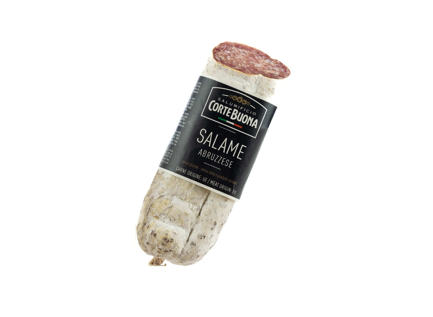 Salami aus Abruzzien aufgeschnitten