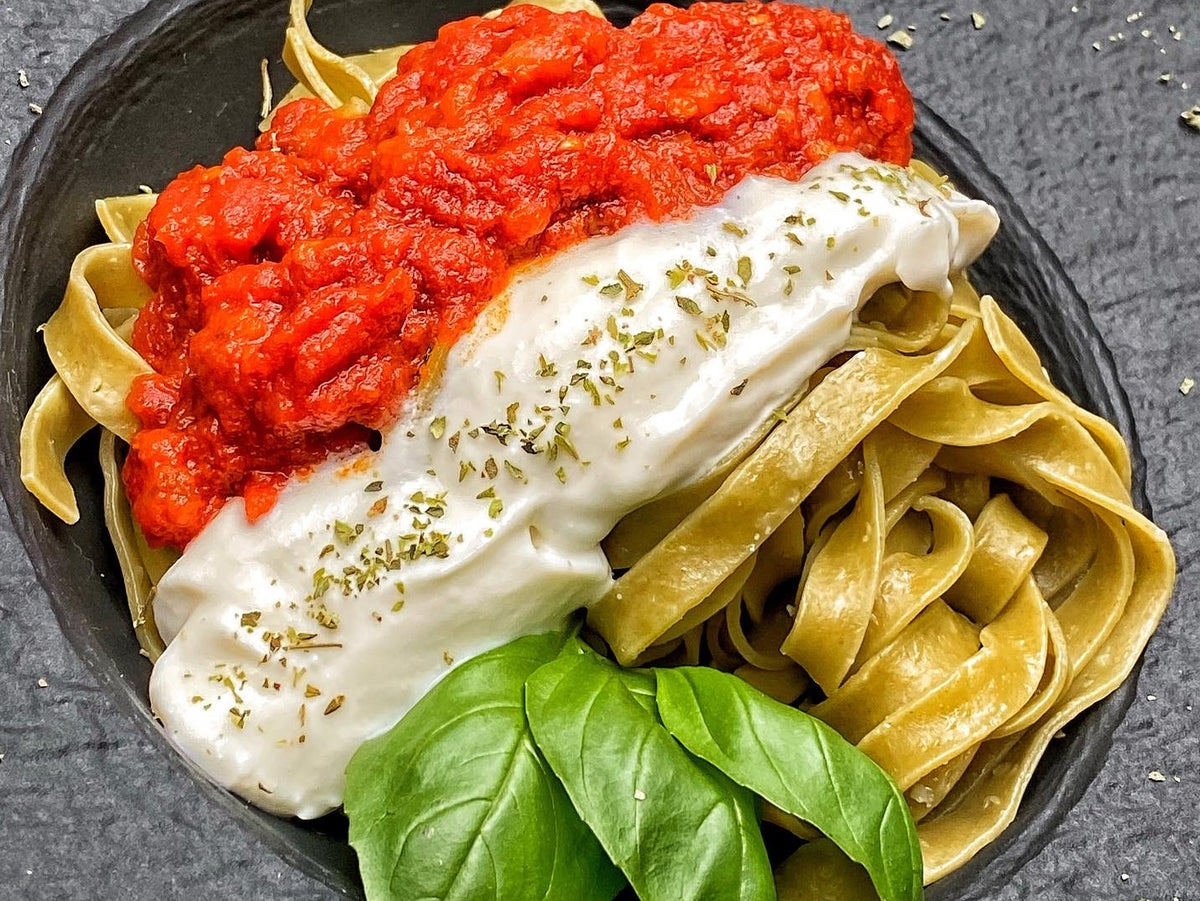 Grüne Tagliatelle (7 mm) mit Ei und Spinat, handgemacht, 500g
